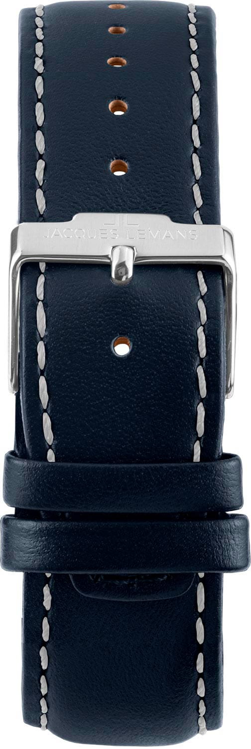 Jacques Lemans Jacques Lemans Liverpool 1-1877C мужские часы синий циферблат на запястье
