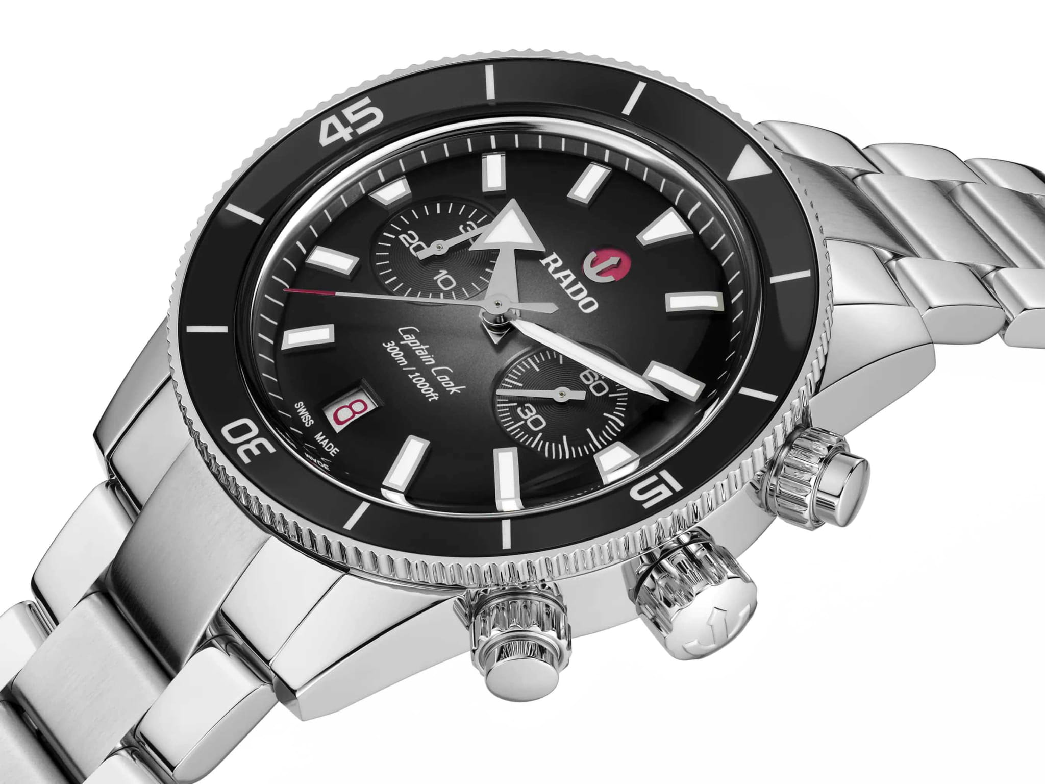 Rado Rado Captain Cook Automatic Chronograph R32145158 Automatic, наручные мужские часы фото под углом