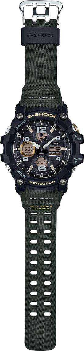 Casio Casio G-Shock GSG-100-1A3 электронные мужские часы часы крупный план черный циферблата