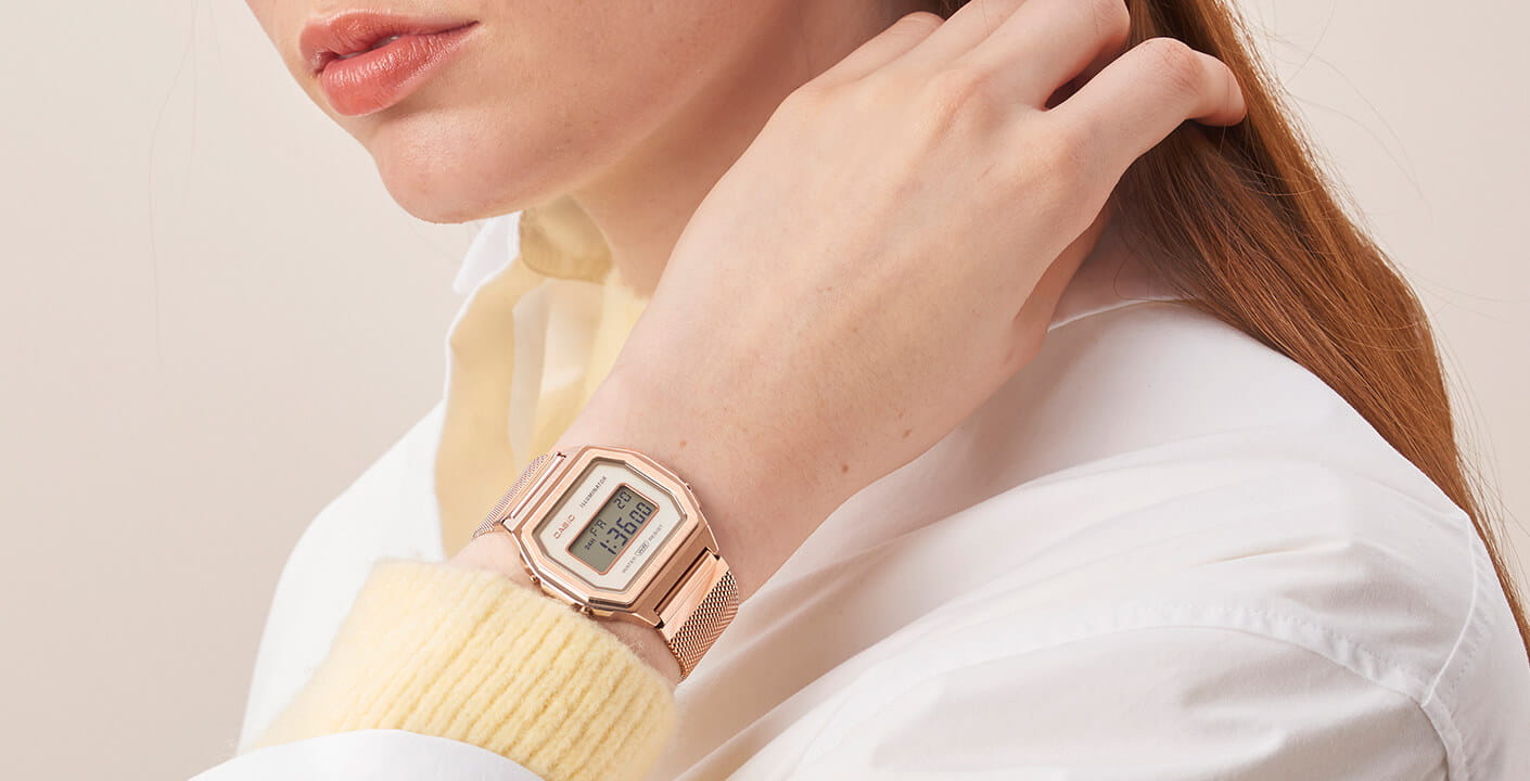 Casio Casio Collection A1000MCG-9 электронные часы с аксессуарами мужские часы модель A1000MCG-9EF