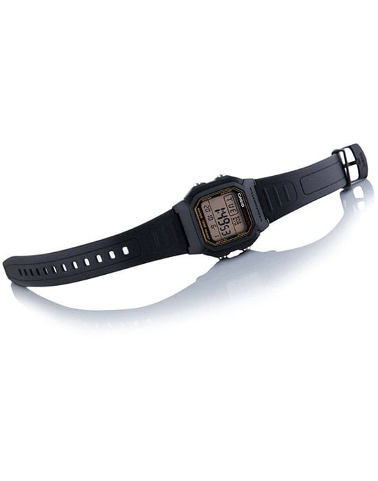 Casio W-800HG-9A мужские часы застежка крупным планом