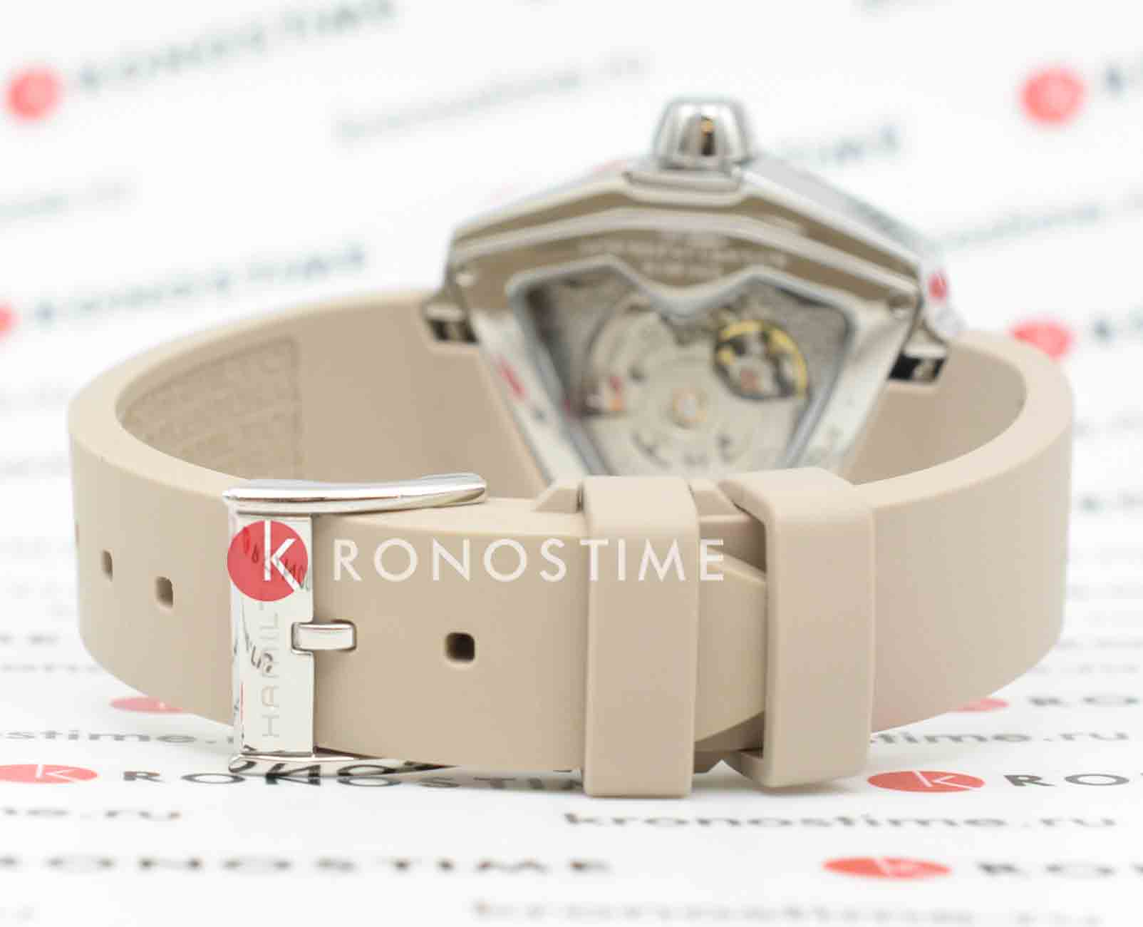 Hamilton Hamilton Ventura S Auto H24105370 механические женские часы часы крупный план бежевый циферблата