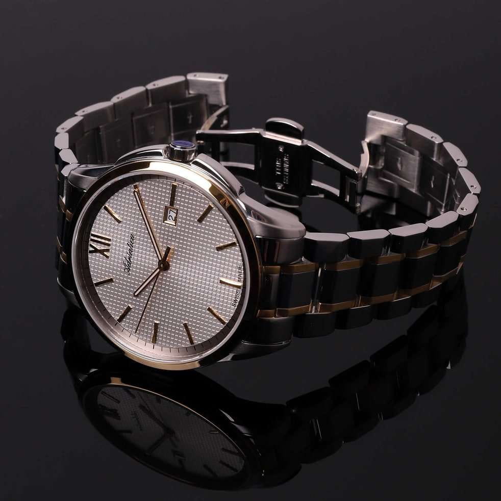 Adriatica Adriatica Pairs A1290.2163Q  - задняя крышка металл сталь корпуса, швейцария часы