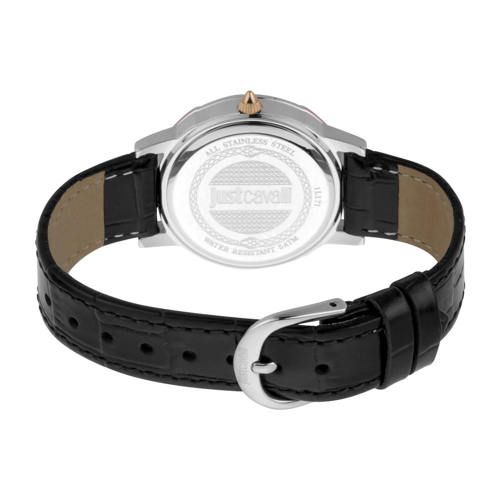 Just Cavalli Just Cavalli animalier JC1L171L0025,  италия женские часы на браслете кожа + текстиль боковой вид