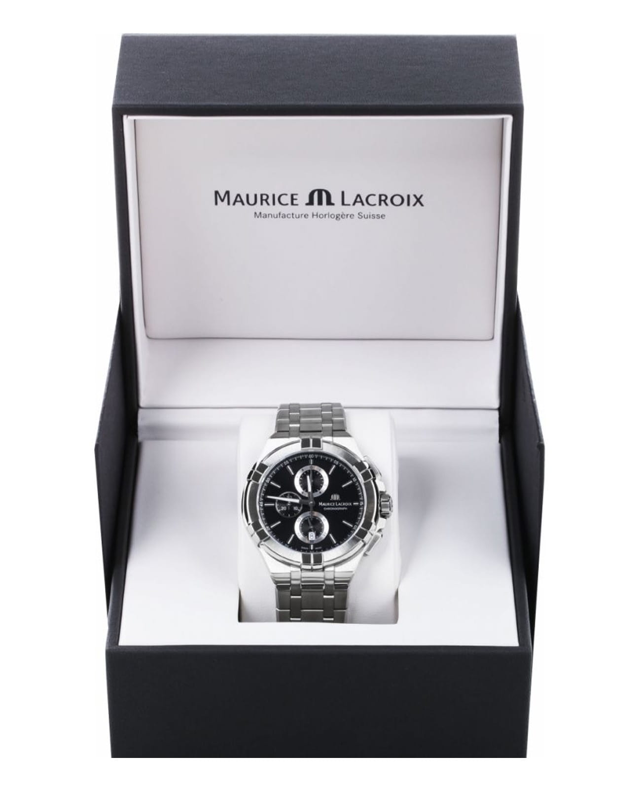 Maurice Lacroix Maurice Lacroix Aikon Chronograph AI1018-SS002-330-1 мужские часы черный циферблат на запястье