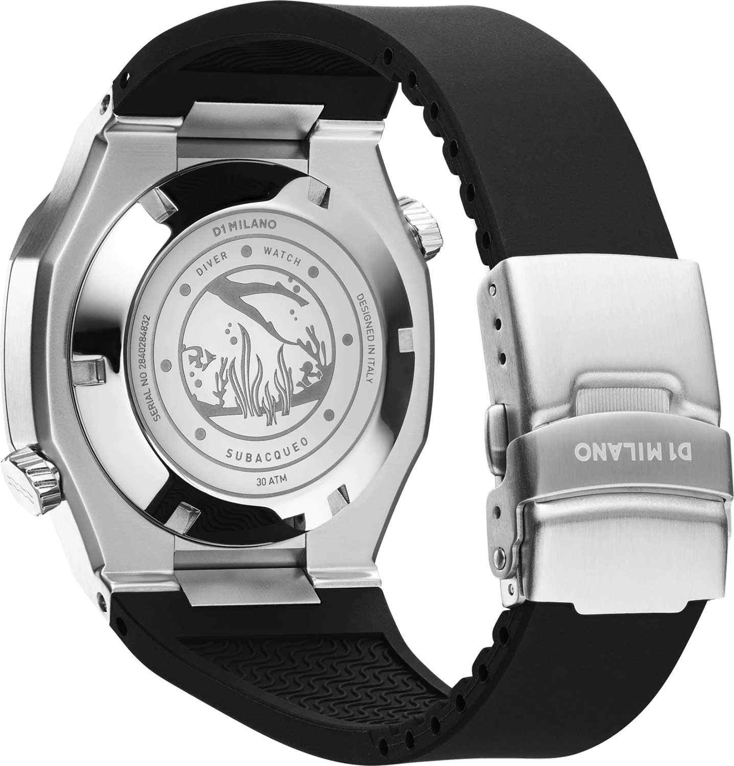 D1 Milano D1 Milano DVRJ01,  италия мужские часы на браслете силикон боковой вид