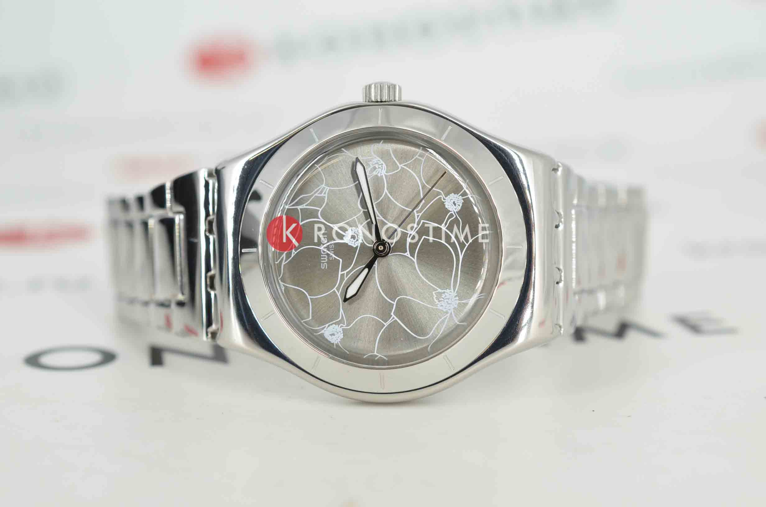 Swatch Swatch Gent Petal Bliss YLS237G, gent швейцария женские часы на браслете нержавеющая сталь боковой вид