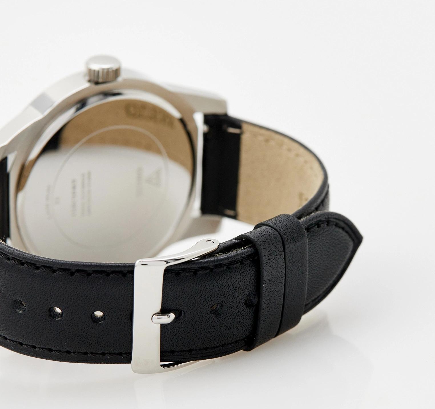 Guess Guess Crescent GW0630G1,  сша мужские часы на браслете кожаный боковой вид