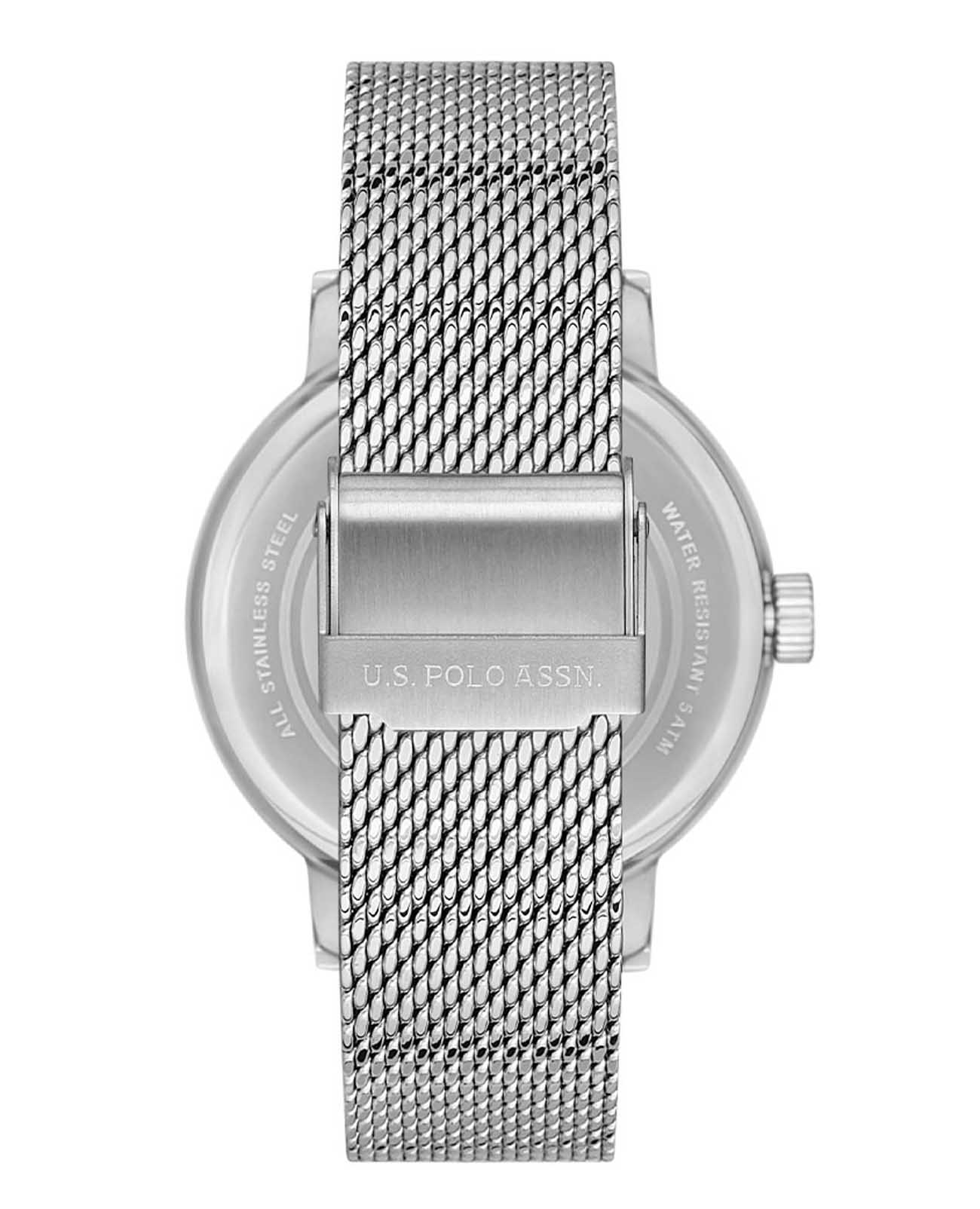 U.S. Polo Assn. U.S. Polo Assn. Fundamental USPA1070-02,  сша мужские часы на браслете нержавеющая сталь боковой вид
