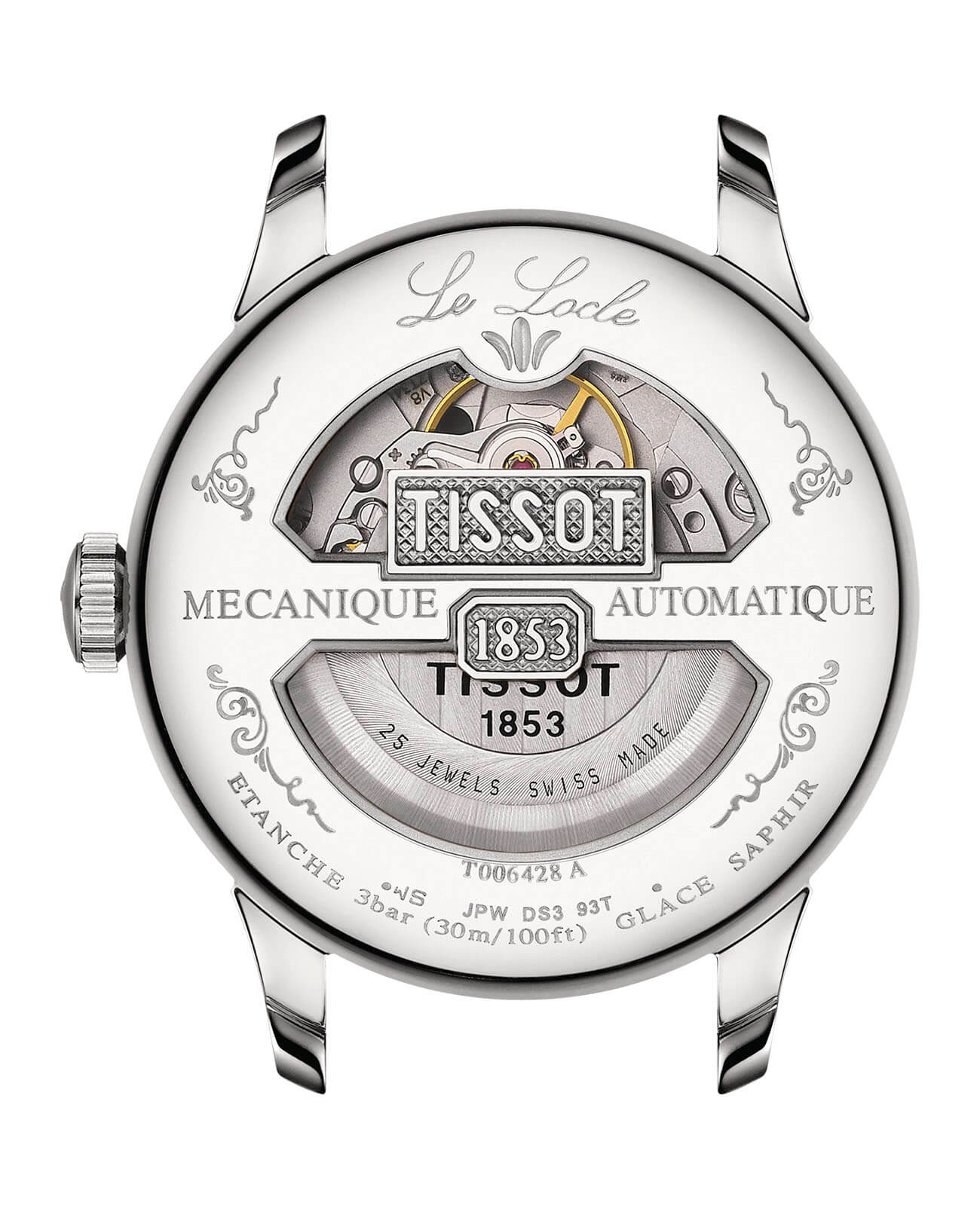 Tissot Tissot Le Locle Automatic Petite Seconde T006.428.11.052.00, t-classic швейцария мужские часы на браслете нержавеющая сталь боковой вид