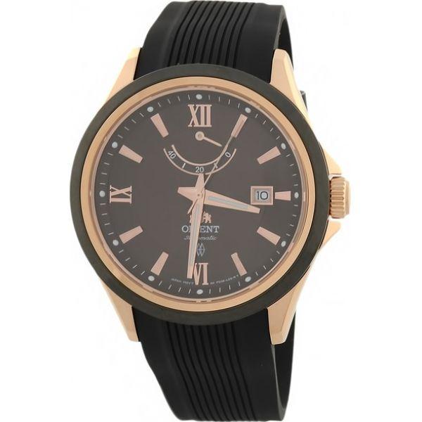 Orient Orient FD0K001T (FFD0K001T)  FFD0K001T механические мужские часы коричневый циферблат, браслет  — вид спереди