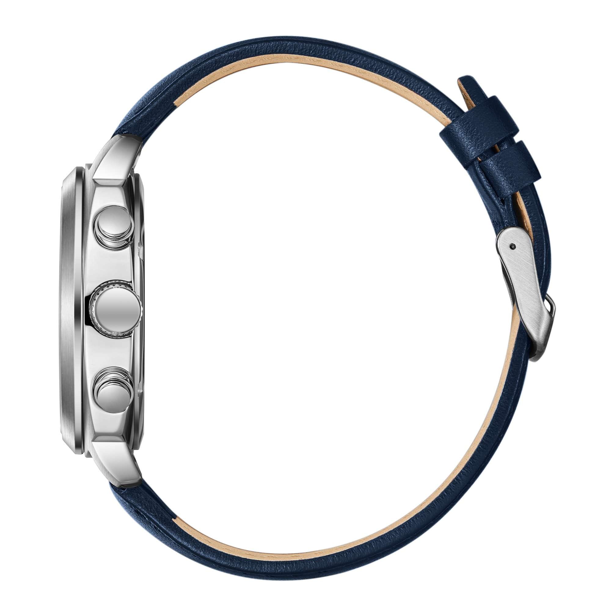 Lee Cooper Lee Cooper LC08172.399,  англия мужские часы на браслете кожаный боковой вид