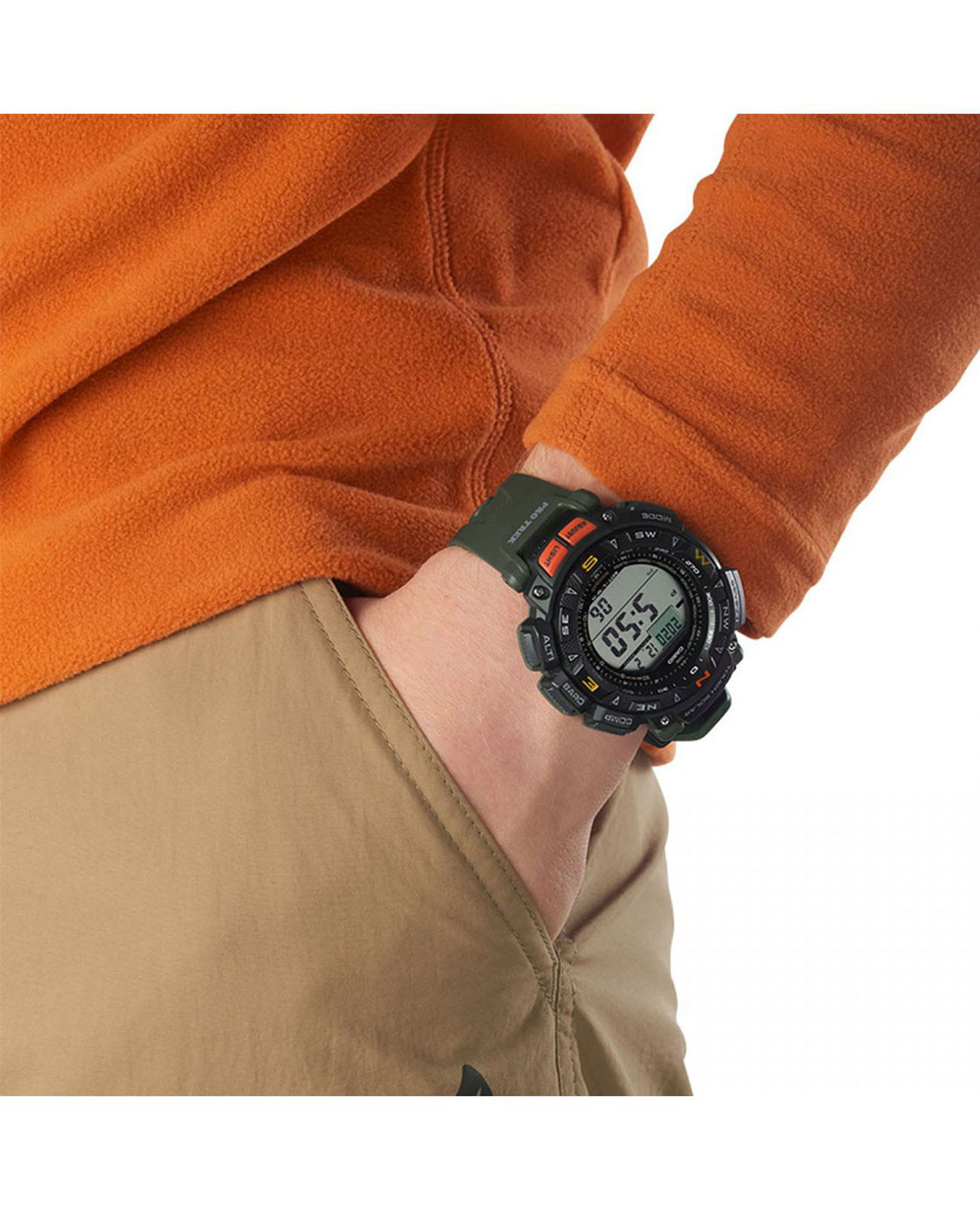 Casio Casio Pro Trek PRG-240-3 PRG, наручные мужские часы фото под углом