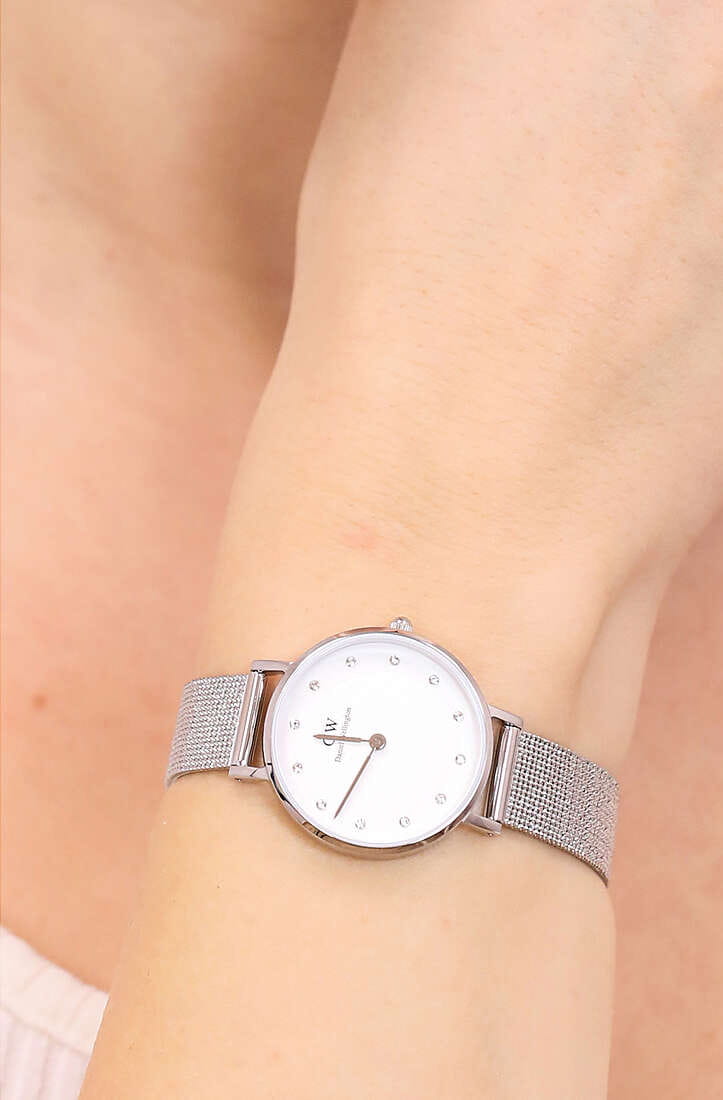Daniel Wellington Daniel Wellington Petite Lumine Pressed Sterling DW00100602 женские часы белый циферблат на запястье