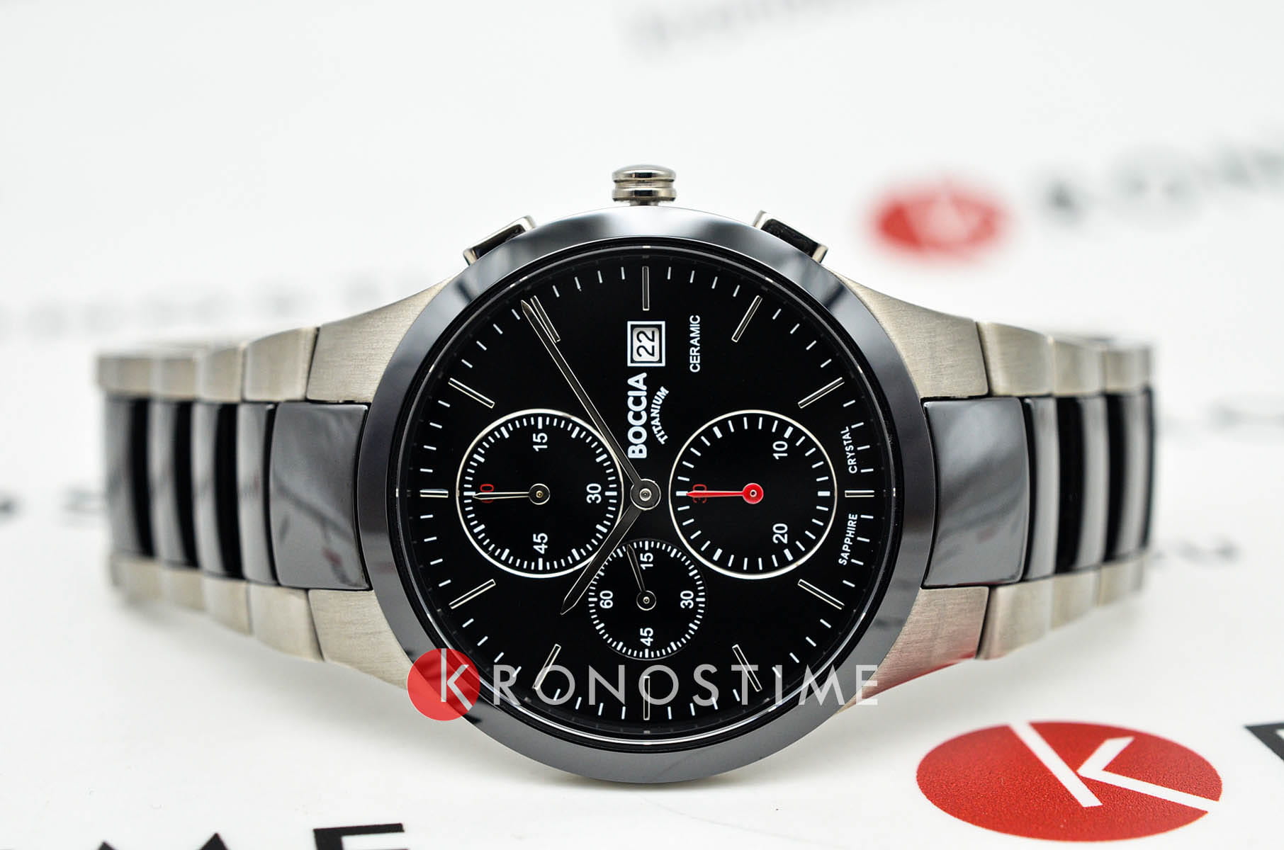 Boccia Titanium Boccia Titanium 3748-01 , наручные мужские часы фото под углом