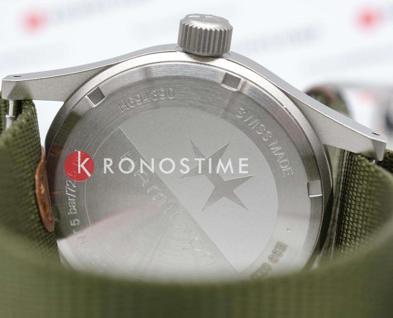Оригинальные часы Hamilton Hamilton Khaki Field Mechanical H69439931 механические калибр механизма h-50 общий вид