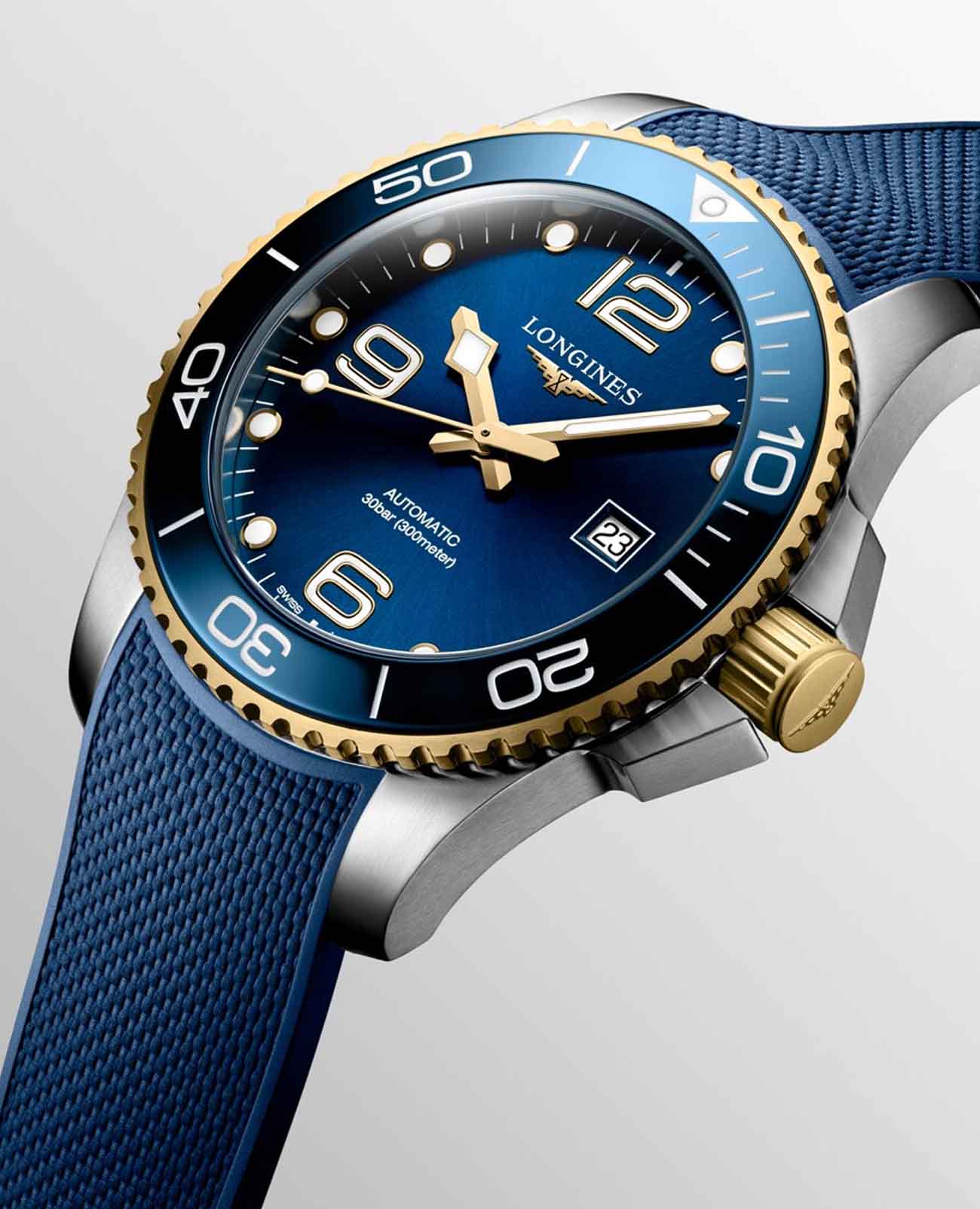 Longines Longines HydroConquest L3.782.3.96.9   - задняя крышка металл керамика сталь корпуса, швейцария часы