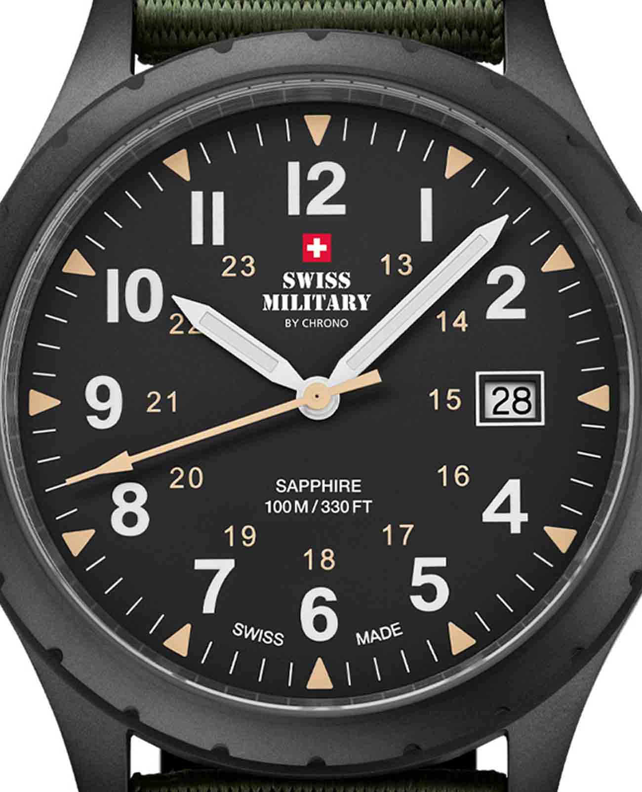 Swiss Military by Chrono SM34108.07 мужские часы застежка крупным планом