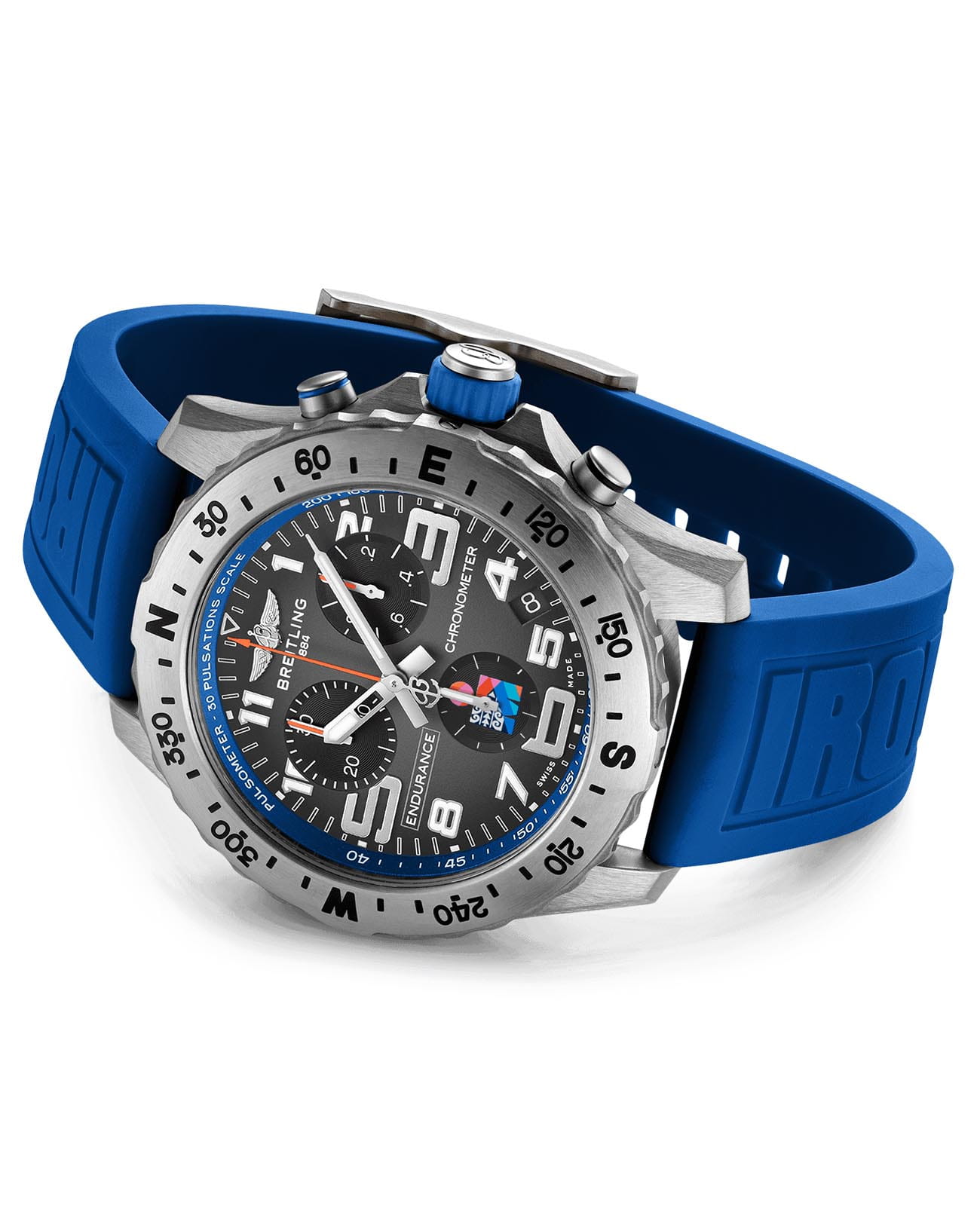 Breitling Breitling Endurance Pro Ironman World Championship E823103A1M1S1, professional швейцария мужские часы на браслете каучук боковой вид