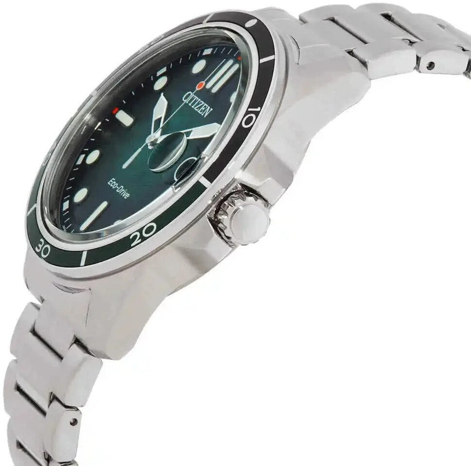 Citizen Citizen Eco-Drive AW1811-82X  — детали корпуса и нержавеющая сталь