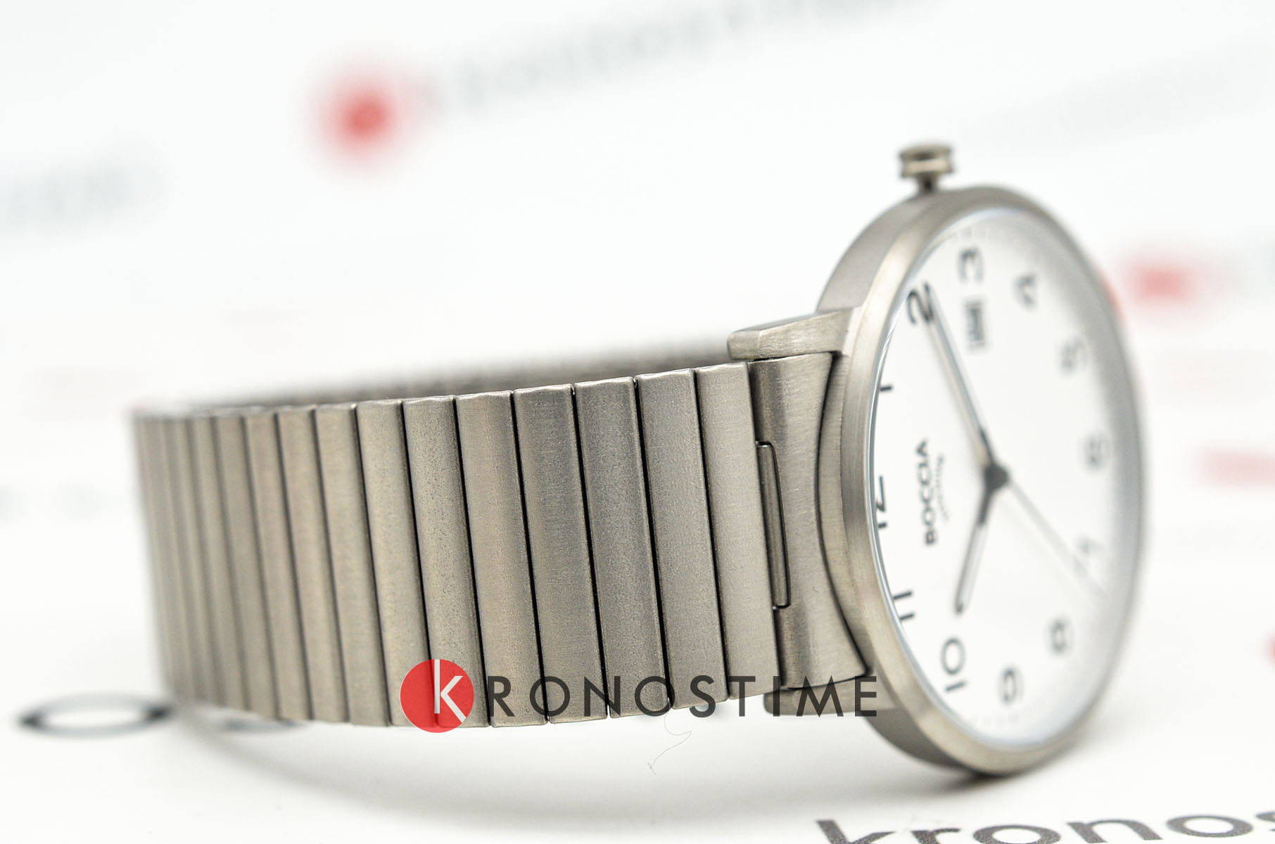 Boccia Titanium Boccia Titanium 3660-01,  германия мужские часы на браслете титановый боковой вид