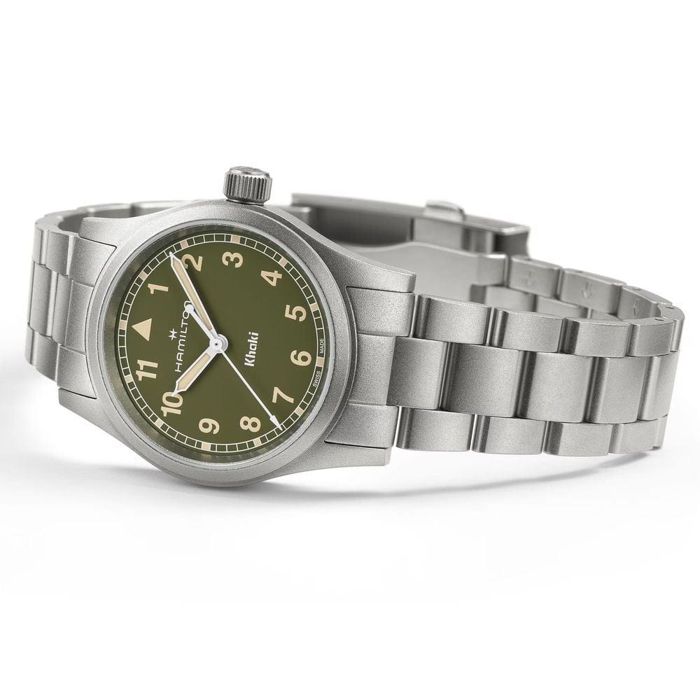 Hamilton Hamilton Khaki Field Quartz 33mm H69301160, khaki field швейцария мужские часы на браслете нержавеющая сталь боковой вид