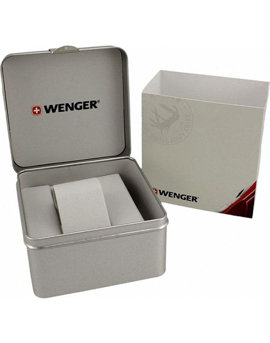 Wenger 01.1743.101,  швейцария мужские часы на браслете кожаный боковой вид