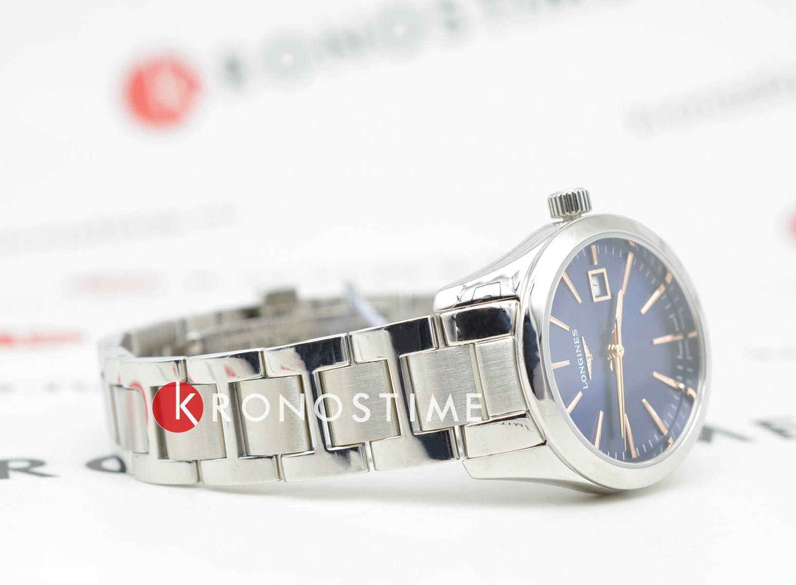 Longines Longines Conquest Classic L2.286.4.92.6 женские часы синий циферблат на запястье