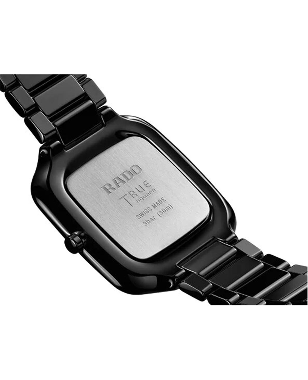 Rado Rado True Square Thinline x Les Couleurs Le Corbusier R27054162, true square швейцария мужские часы на браслете высокотехнологичная керамика + титан боковой вид