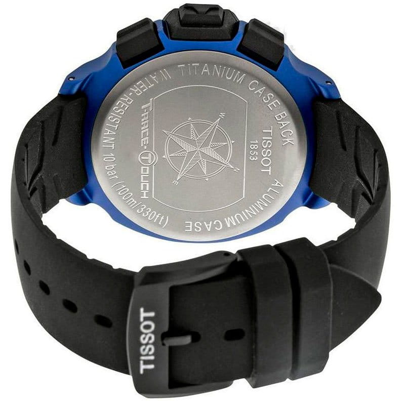 Tissot Tissot T-Race Touch Aluminium T081.420.97.057.00, t-sport швейцария мужские часы на браслете 18-каратное желтое золото боковой вид