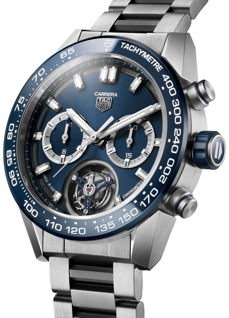 TAG Heuer TAG Heuer Carrera CAR5A8C.BF0707 мужские часы синий циферблат на запястье