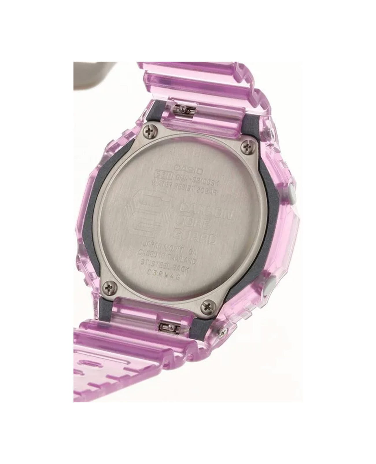 Casio Casio G-Shock GMA-S2100SK-4A женские часы фиолетовый циферблат на запястье