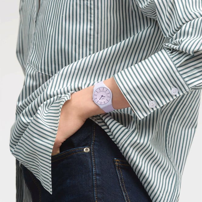 Оригинальные часы Swatch Swatch Skin Classic Biosourced SS08V107 кварцевые калибр механизма  общий вид