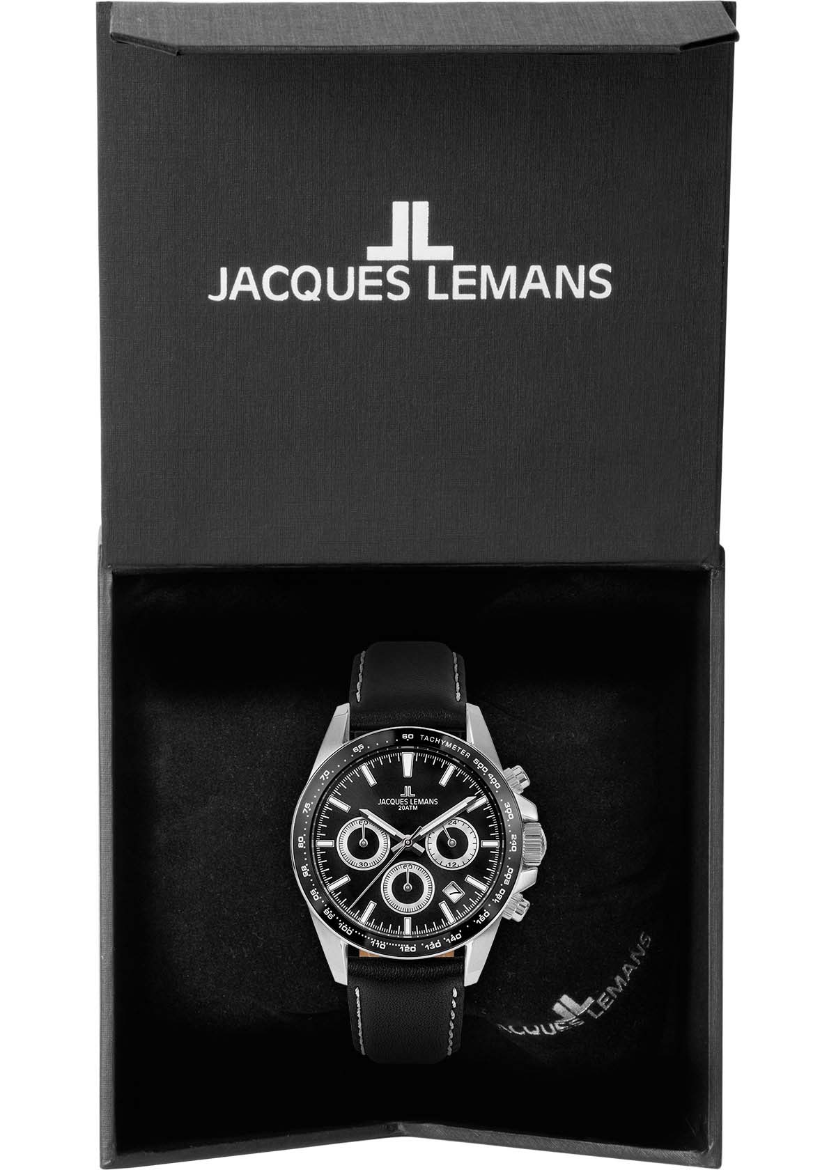 Jacques Lemans Jacques Lemans Liverpool 1-1877A, liverpool австрия мужские часы на браслете кожаный боковой вид