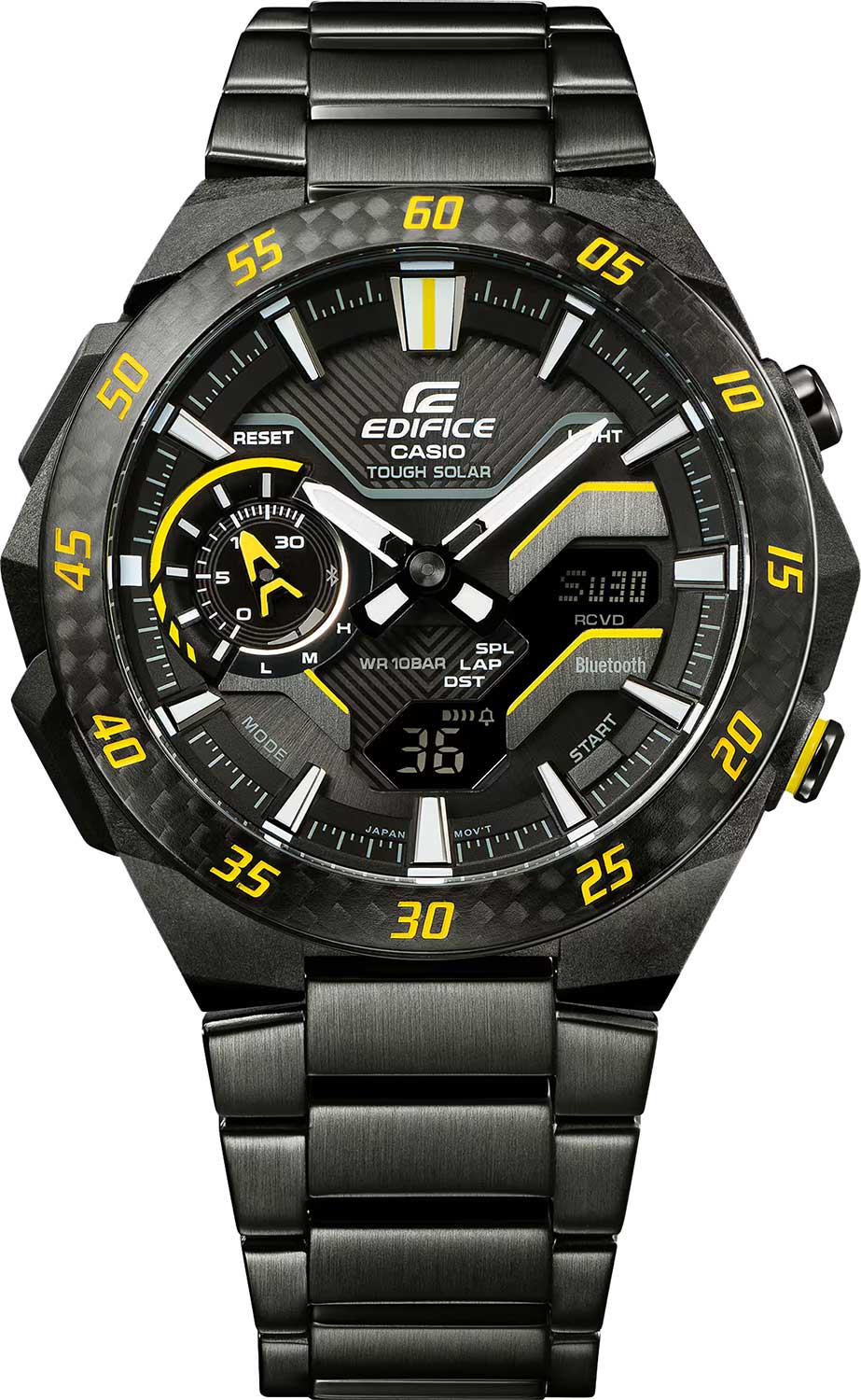 Casio Casio Edifice ECB-2200RC-1A9 ECB, наручные мужские часы фото под углом