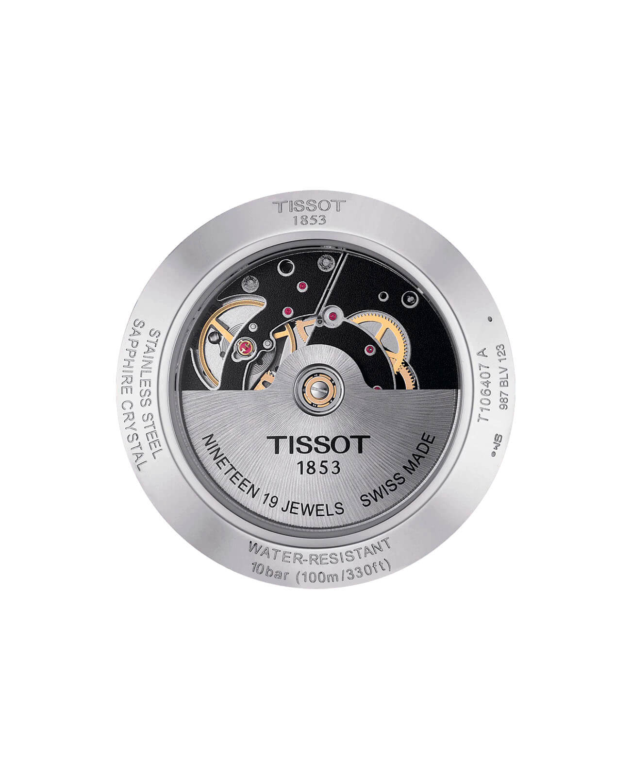 Tissot Tissot V8 Swissmatic T106.407.16.031.00, t-sport швейцария мужские часы на браслете кожаный боковой вид