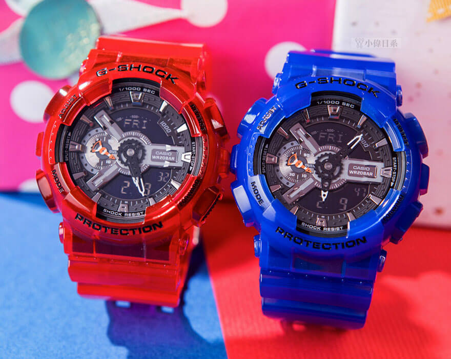 Casio Casio G-Shock GA-110CR-2A GA-110, наручные мужские часы фото под углом