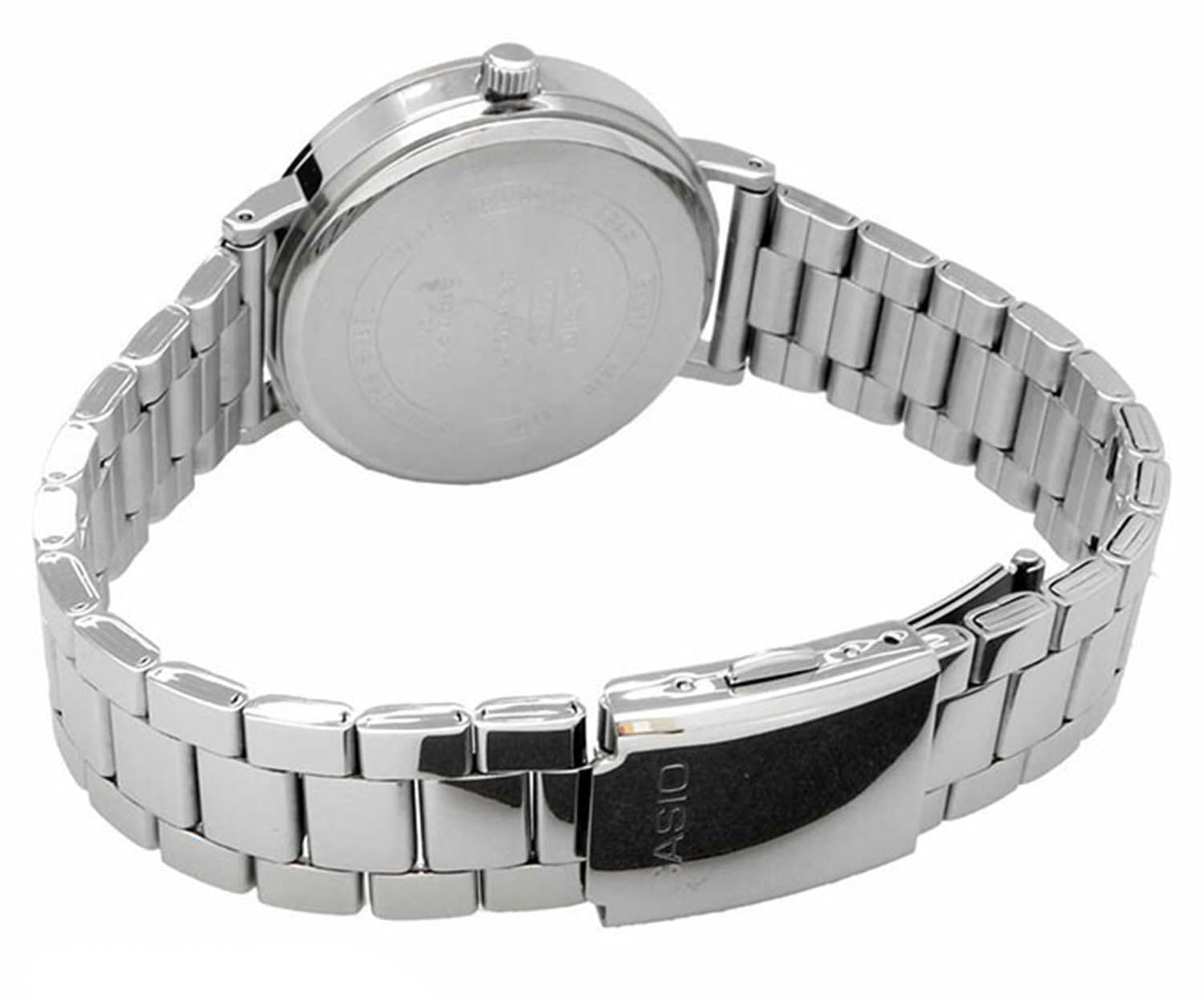 Casio Casio Collection MTP-E175D-2E, collection япония мужские часы на браслете нержавеющая сталь боковой вид