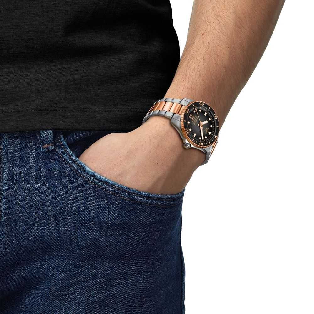 Оригинальные часы Tissot Tissot Seastar 1000 Quartz 40mm T120.807.22.051.01 кварцевые калибр механизма  общий вид