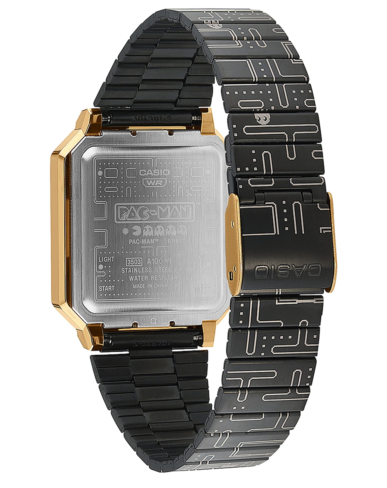 Оригинальные часы Casio Casio Vintage Pac Man Limited Edition A100WEPC-1B электронные калибр механизма  общий вид