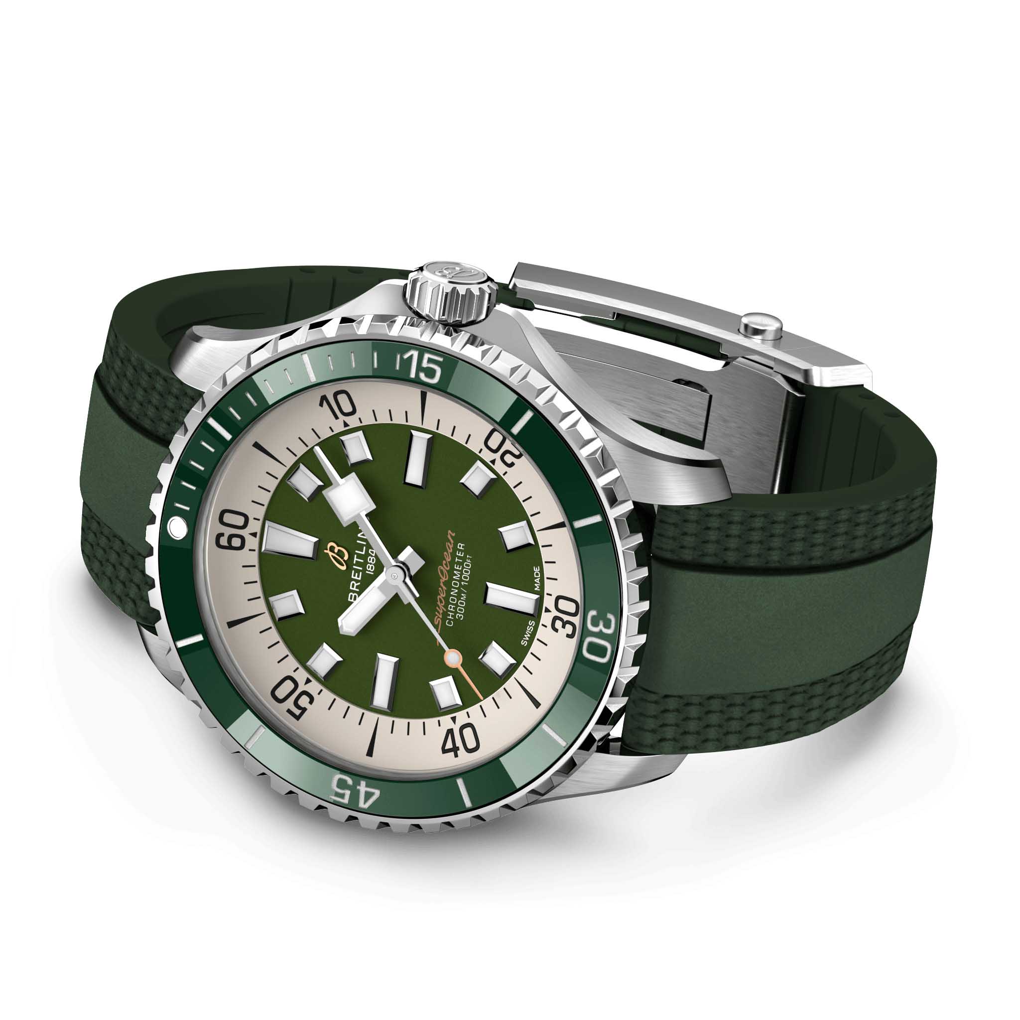 Breitling Breitling Superocean Automatic 44 A17376A31L1S1 мужские часы  циферблат на запястье