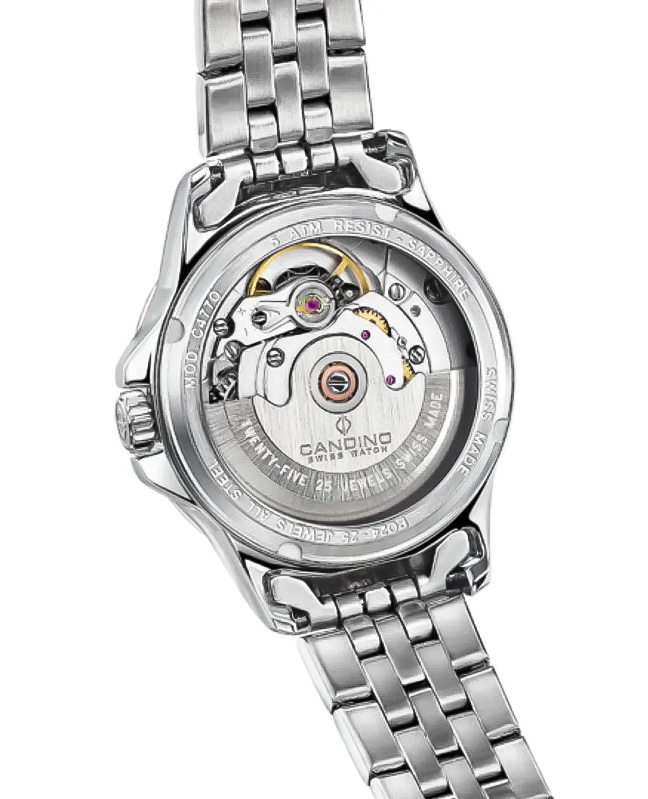 Candino Candino Automatic Ladies C4770/5,  швейцария женские часы на браслете нержавеющая сталь боковой вид
