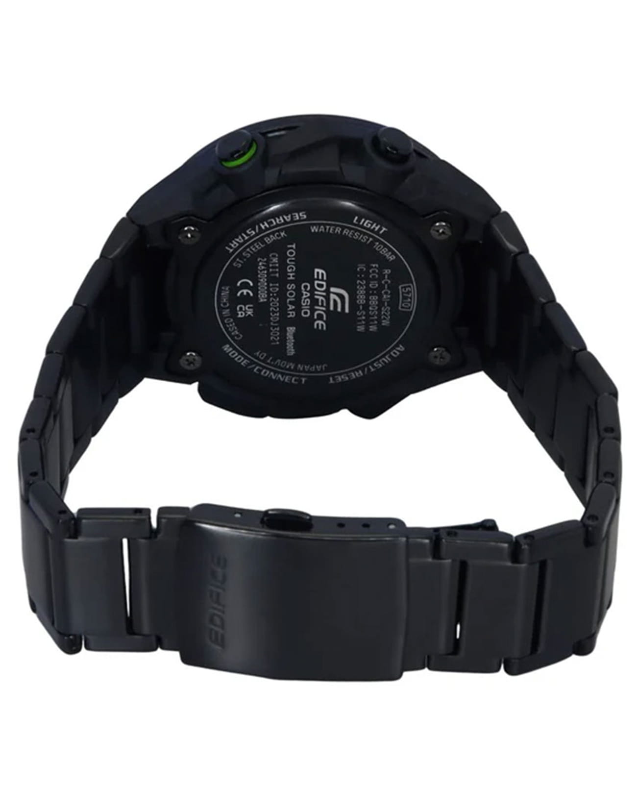 Casio Casio Edifice ECB-2200RC-1A3, edifice япония мужские часы на браслете нержавеющая сталь с ip-покрытием боковой вид