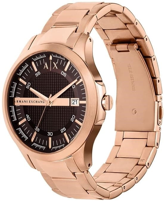 Armani Exchange Armani Exchange Hampton AX2449,  италия мужские часы на браслете сталь с ip покрытием боковой вид