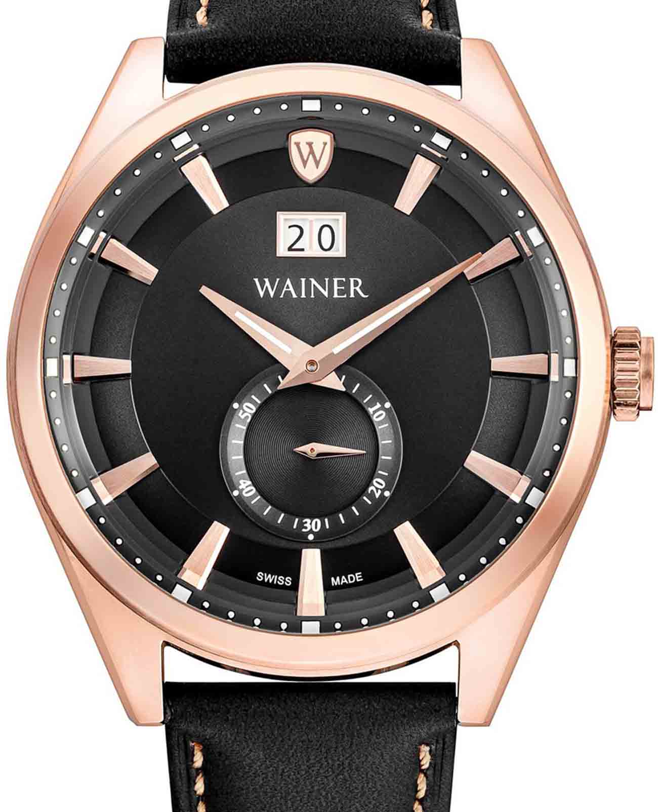 Wainer Wainer Classic WA.17100-C , наручные мужские часы фото под углом