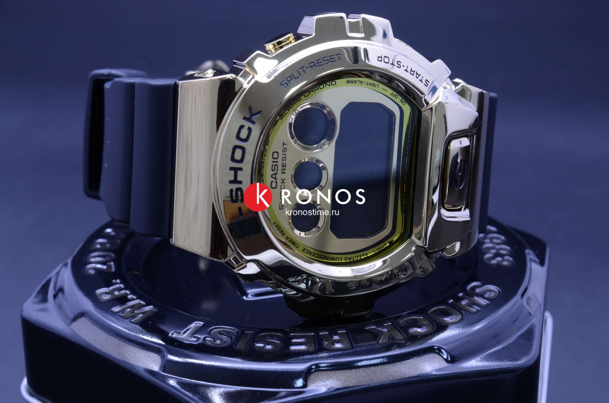 Casio GM-6900G-9ER мужские часы застежка крупным планом