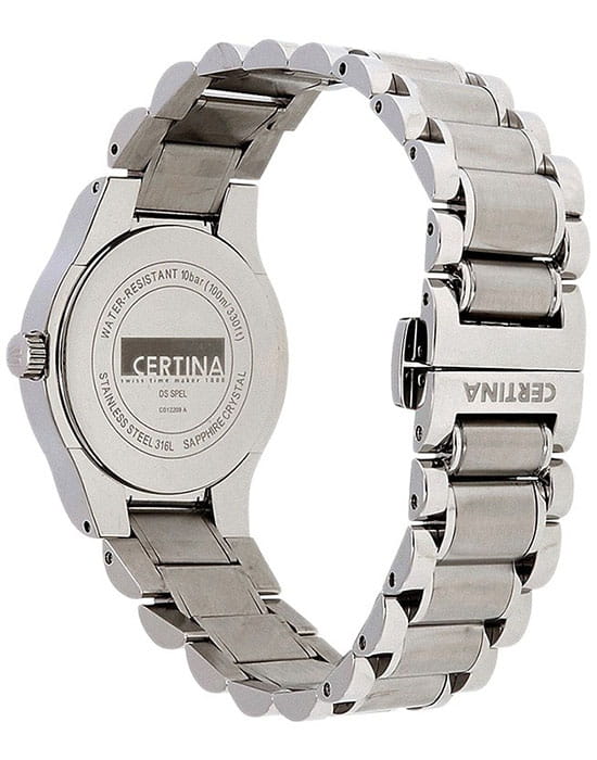 Certina Certina Lady Round C012.209.11.117.00, ds podium швейцария женские часы на браслете нержавеющая сталь боковой вид