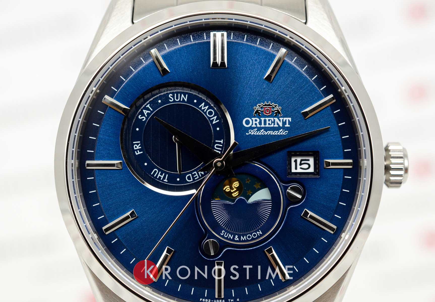 Orient Orient Sun & Moon RA-AK0303L (RN-AK0303L) мужские часы синий циферблат на запястье
