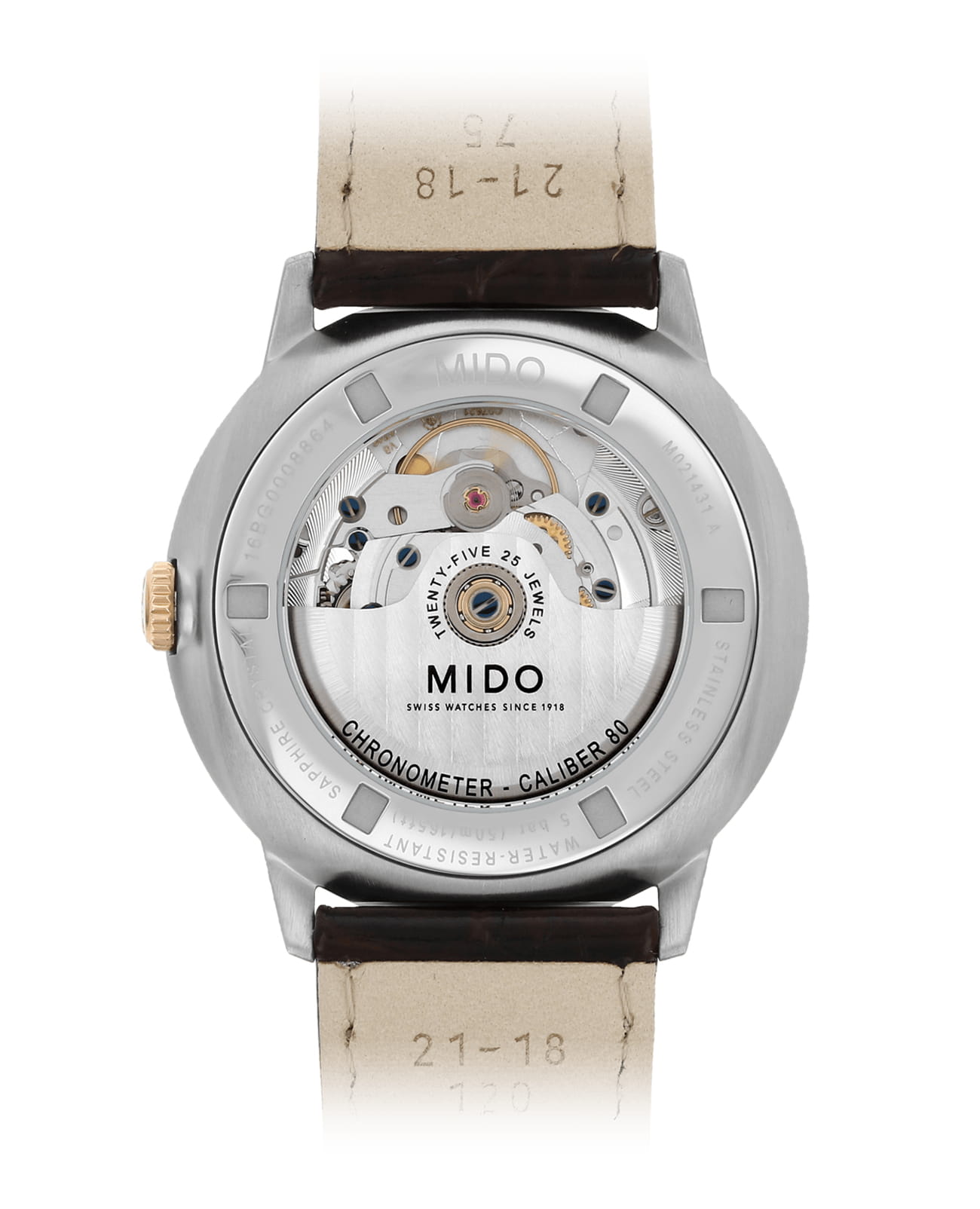 Mido Mido Commander Chronometer M021.431.26.061.00 , наручные мужские часы фото под углом