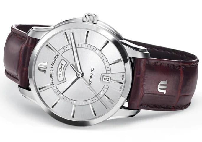 Maurice Lacroix Maurice Lacroix Pontos Day Date PT6358-SS001-130-1 , наручные мужские часы фото под углом